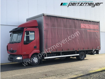 Curtainsider truck RENAULT Midlum 220