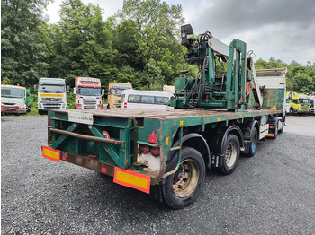 Dropside/ Flatbed semi-trailer EKW WITH FONCTIONING (!) GLIDING CRANE: picture 4