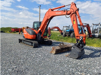 Mini excavator Kubota KX080 Kallistajalla: picture 4