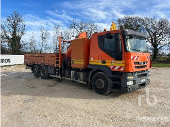 Dropside/ Flatbed truck IVECO STRALYS 360 2007 Palfinger PK15500 6000 kg ...: picture 5