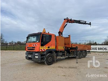 Dropside/ Flatbed truck IVECO STRALYS 360 2007 Palfinger PK15500 6000 kg ...: picture 2