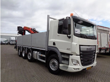 Dropside/ Flatbed truck, Crane truck DAF CF 460 Combi Pacton MXD220 + 8X2 + Manual + Euro 6 + Palfinger PK 18500: picture 2