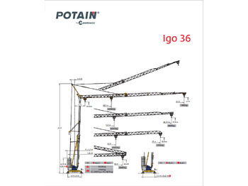 Self-erecting tower crane POTAIN