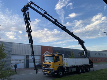 Dropside/ Flatbed truck, Crane truck Volvo FMX 500 8X4 + HIAB 477 E-5 + JIB 100 X-4 + REMOT: picture 4