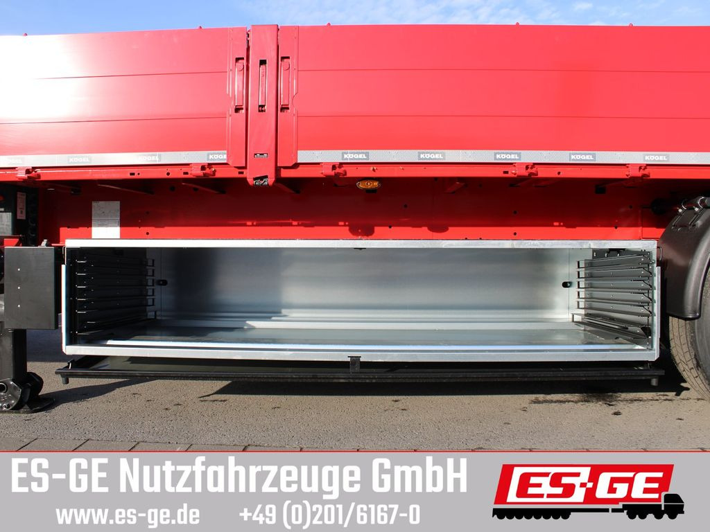 New Dropside/ Flatbed semi-trailer Kögel Multi Chassis, verstärkt, Bordwände: picture 8