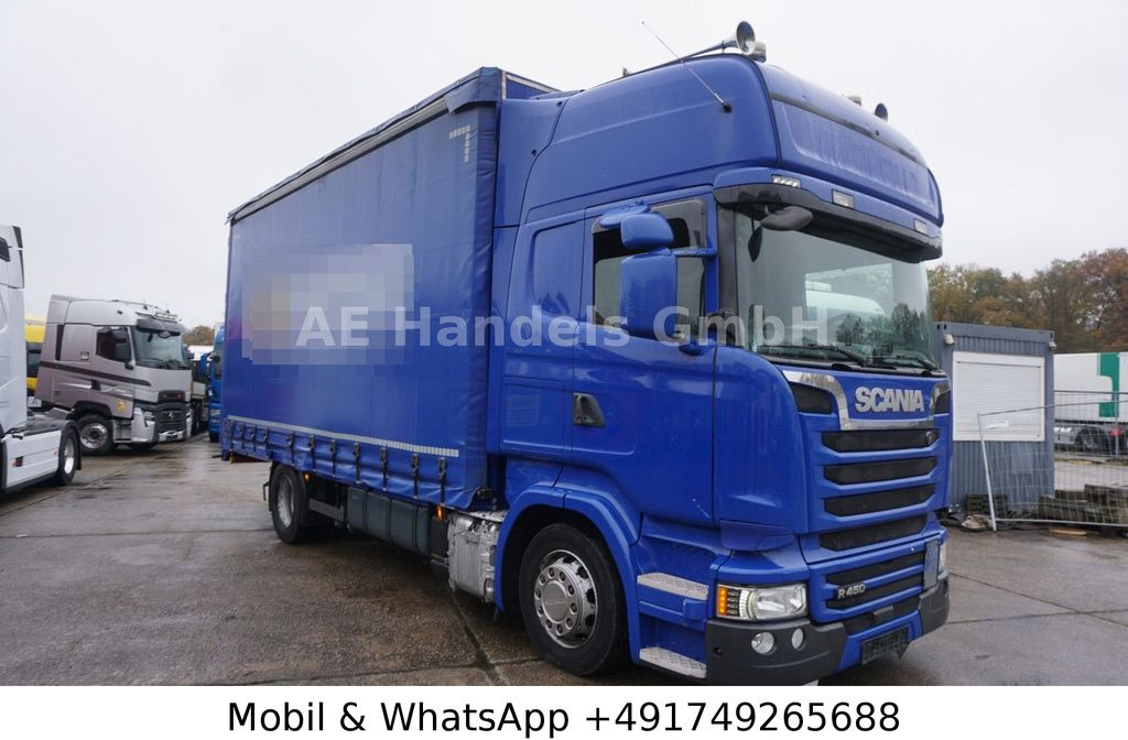 Curtainsider truck Scania R450 TopLine LL *Retarder/Edscha/Tautliner/AHK: picture 6