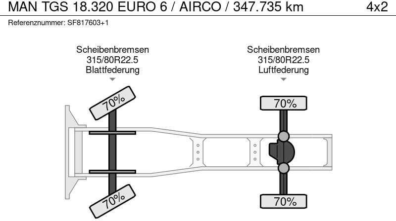 Tractor unit MAN TGS 18.320 EURO 6 / AIRCO / 347.735 km: picture 13