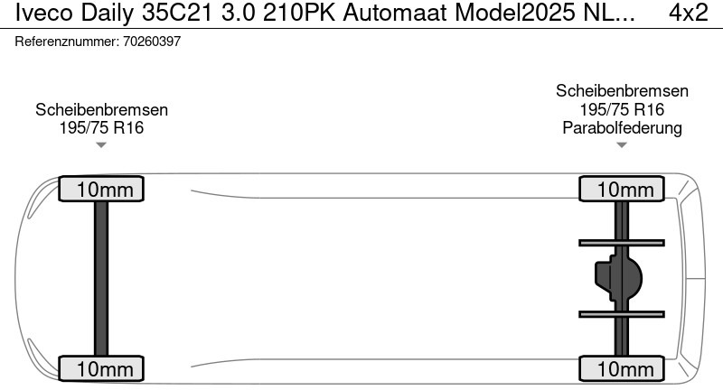 New Flatbed van Iveco Daily 35C21 3.0 210PK Automaat Model2025 NL Open laadbak 3,5T Trekvermogen Pritsche Pickup Airco: picture 19