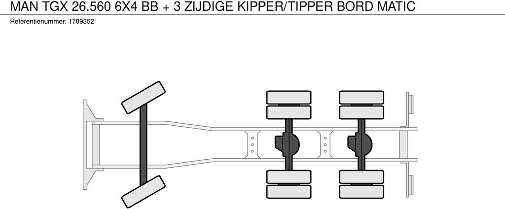 Tipper MAN TGX 26.560 6X4 BB + 3 ZIJDIGE KIPPER/TIPPER BORD: picture 30