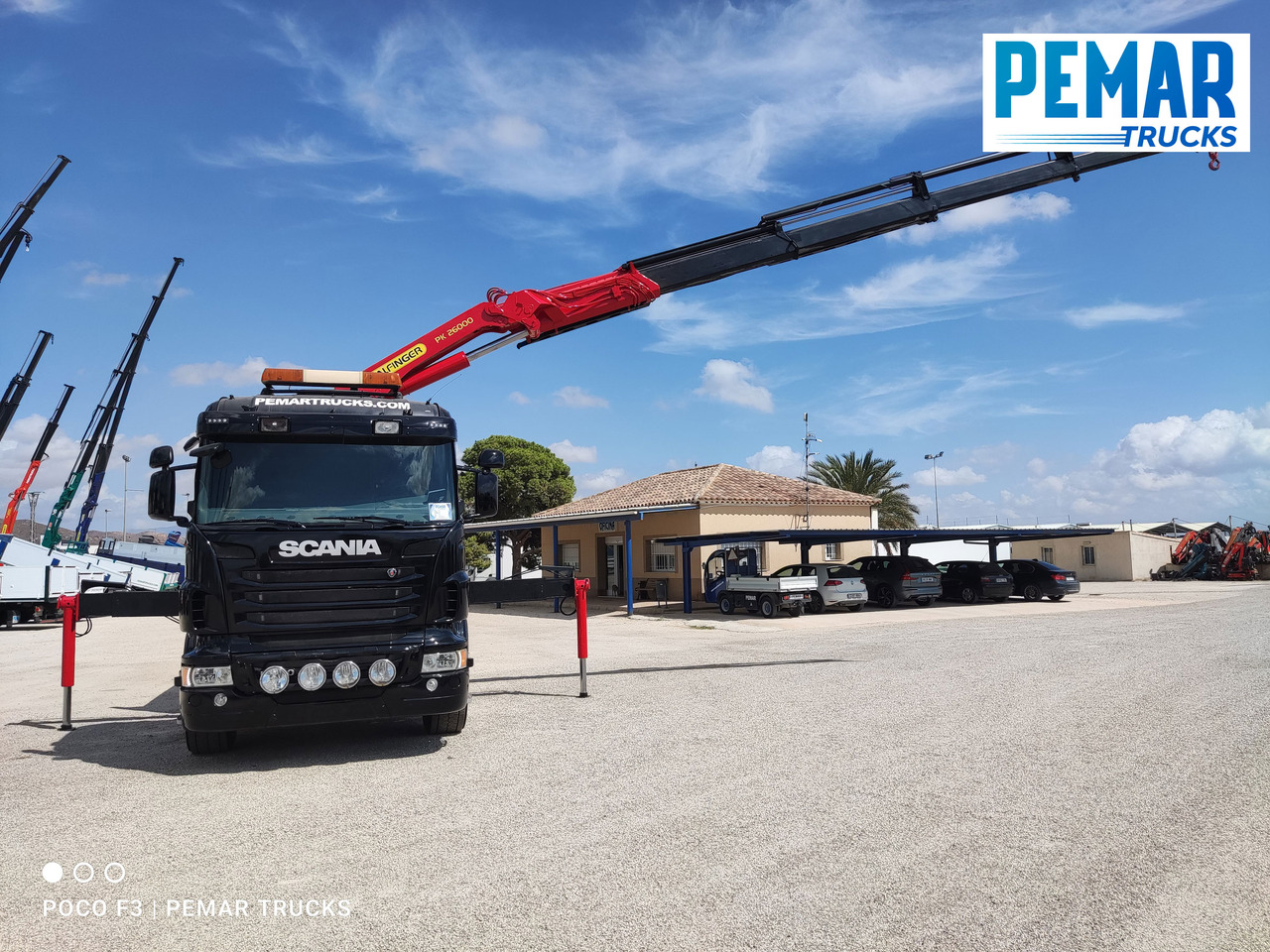 Crane truck SCANIA R 400 6X2 GRUA CAJA FIJA EURO 5: picture 11