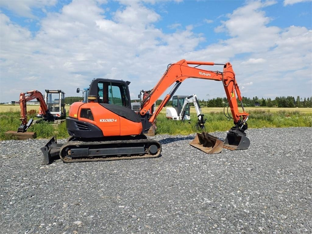 Mini excavator Kubota KX080 Kallistajalla: picture 6