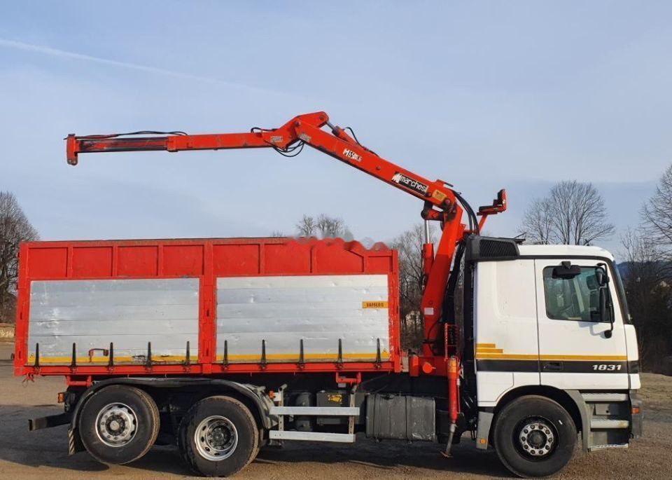 Tipper Mercedes-Benz Actros 1831 Wywrotka 6x2 / Kiper + HDS Stan * BDB *: picture 14