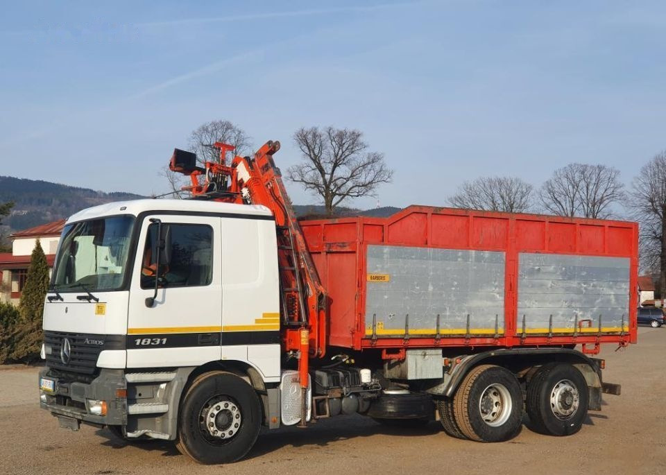 Tipper Mercedes-Benz Actros 1831 Wywrotka 6x2 / Kiper + HDS Stan * BDB *: picture 10