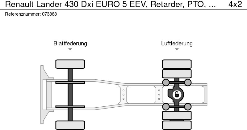 Tractor unit Renault Lander 430 Dxi EURO 5 EEV, Retarder, PTO, ADR: picture 13