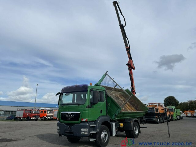 Tipper, Crane truck MAN TGS 18.320 Meiller Kipper-Palfinger Kran-1. Hand: picture 6