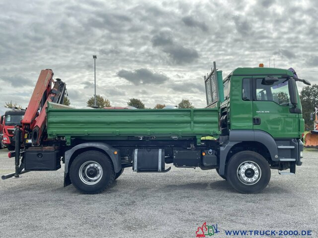 Tipper, Crane truck MAN TGS 18.320 Meiller Kipper-Palfinger Kran-1. Hand: picture 14