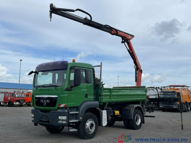 Tipper, Crane truck MAN TGS 18.320 Meiller Kipper-Palfinger Kran-1. Hand: picture 8