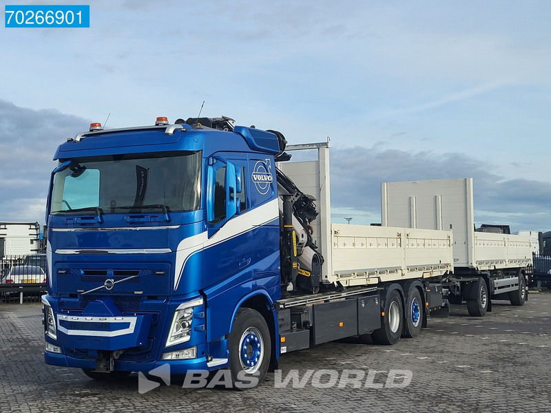 Container transporter/ Swap body truck, Crane truck Volvo FH 540 6X2 Palfinger PK37.002 TEC 7E Crane Jib Winch Combi BDF Lift+Lenkachse: picture 17