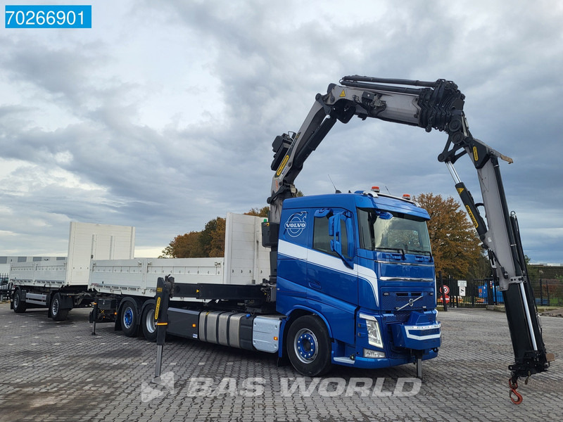 Container transporter/ Swap body truck, Crane truck Volvo FH 540 6X2 Palfinger PK37.002 TEC 7E Crane Jib Winch Combi BDF Lift+Lenkachse: picture 8