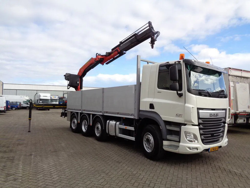 Dropside/ Flatbed truck, Crane truck DAF CF 460 Combi Pacton MXD220 + 8X2 + Manual + Euro 6 + Palfinger PK 18500: picture 10