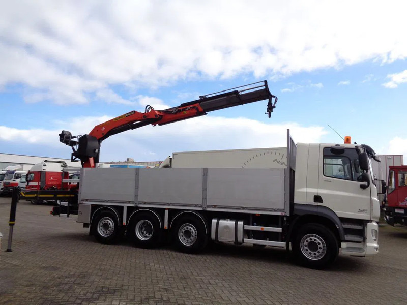 Dropside/ Flatbed truck, Crane truck DAF CF 460 Combi Pacton MXD220 + 8X2 + Manual + Euro 6 + Palfinger PK 18500: picture 18