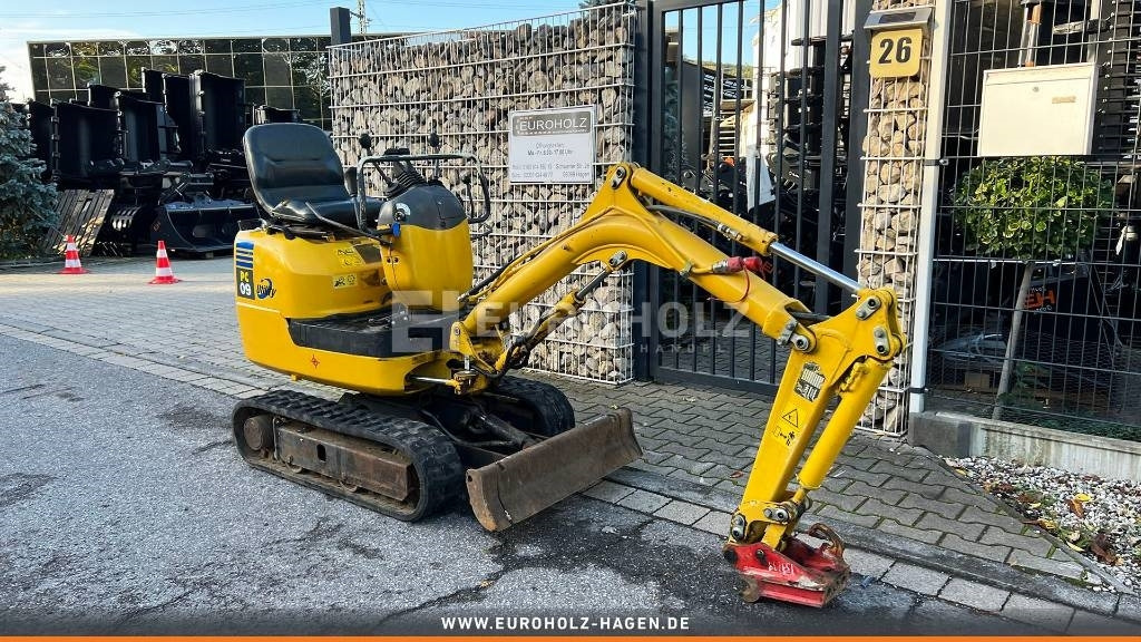 Mini excavator Komatsu Minibagger PC09, Schnellwechsler MS01, Knickmatick: picture 13