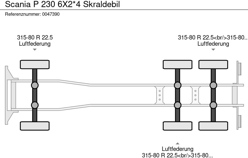 Truck Scania P 230 6X2*4 Skraldebil: picture 14